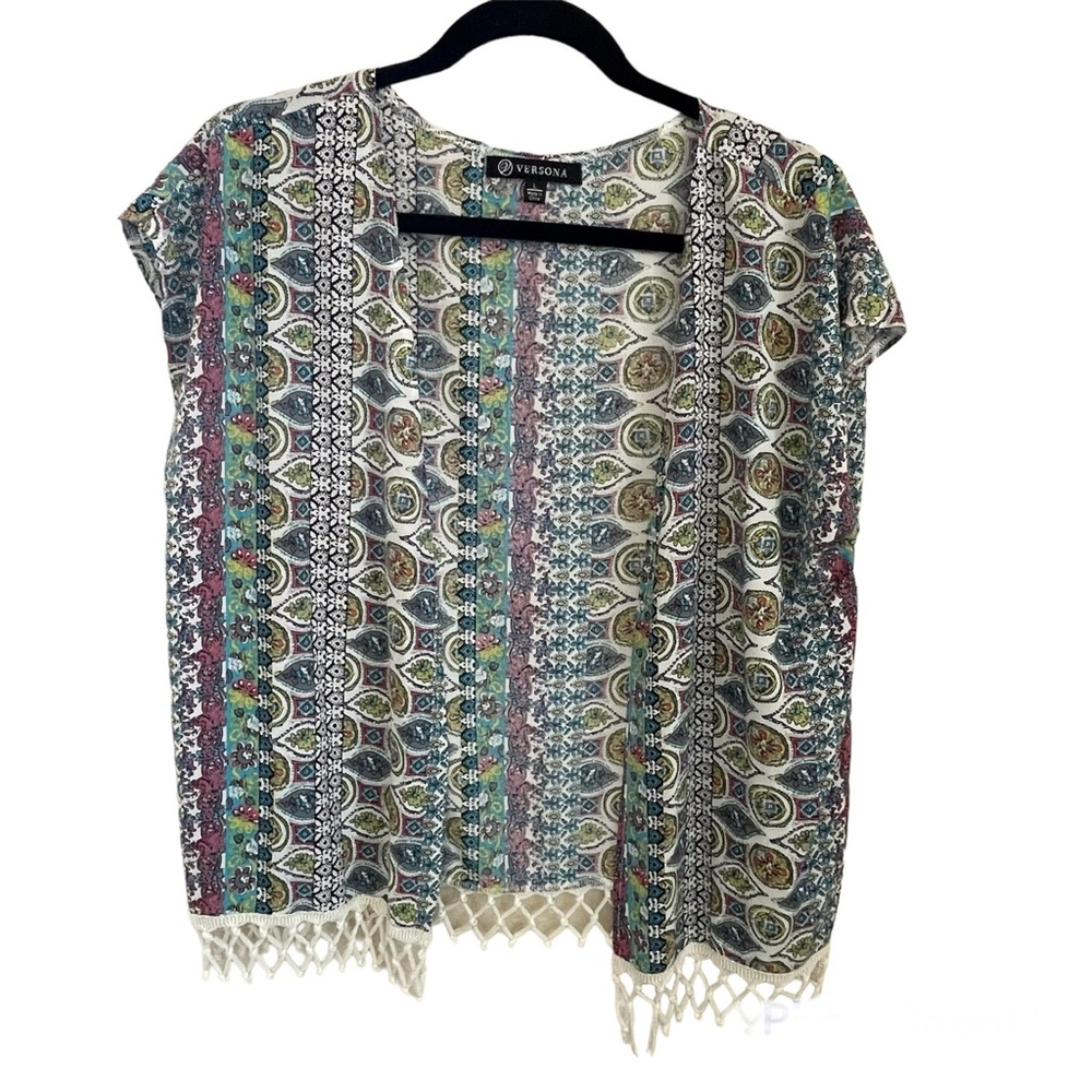 Versona Rayon Multi Color Vest - L